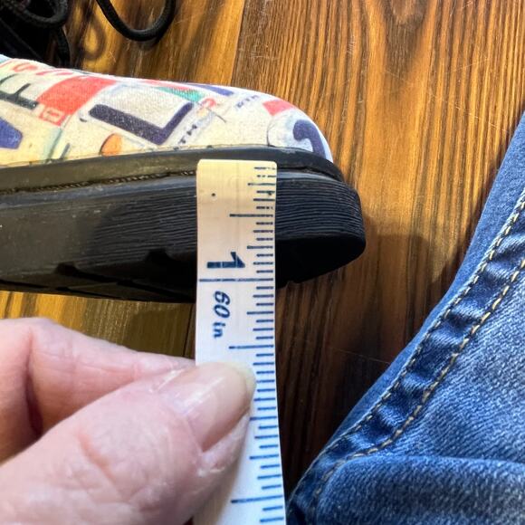 Fight Childhood Cancer Graphic Printed Lace Up Combat Boots Size 8 - Picture 11 of 11